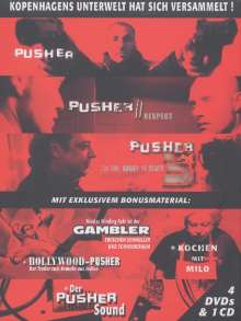 Pusher I-III  (mit CD), 3 DVDs und 1 CD