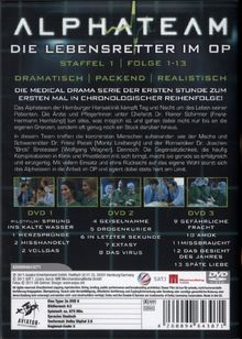Alphateam - Die Lebensretter im OP Staffel 1 Vol.1, 3 DVDs