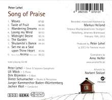 Peter Lehel (geb. 1965): Song of Praise, CD