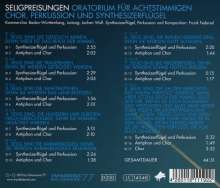Frank Federsel (geb. 1964): Seligpreisungen (Oratorium für 8-stimmigen Chor, Percussion &amp; Syntheziser), CD