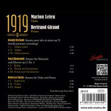 Marion Leleu &amp; Bertrand Giraud - 1919, CD