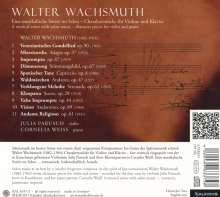 Walter Wachsmuth (1882-1964): Stücke für Violine &amp; Klavier "Eine musikalische Soiree im Salon", CD