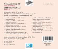 Ignaz Moscheles (1794-1870): 10 Präludien aus dem Wohltemperierten Klavier von J.S.Bach mit einer hinzukomponierten Cellostimme op.137a, CD