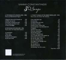 Yannis Constantinidis (1903-1984): 30 Songs, CD