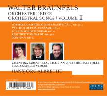 Walter Braunfels (1882-1954): Orchesterlieder Vol.1, CD