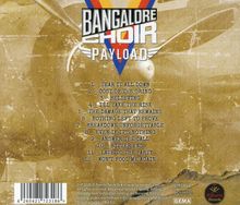 "Oberer Text: BANGALORE CHOIR PAYLOAD. Darunter eine nummerierte Trackliste auf einem strukturierten Hintergrund."