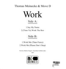 Thomas Move D &amp; Meinecke: Work, Single 12"