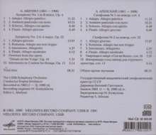 Anton Arensky (1861-1906): Symphonien Nr.1 &amp; 2, CD
