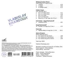 Vladislav Khandogiy, Klavier, CD