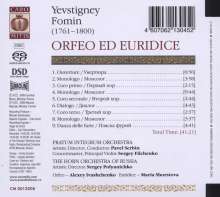 Yevstignei Fomin (1761-1800): Orfeo ed Euridice, Super Audio CD