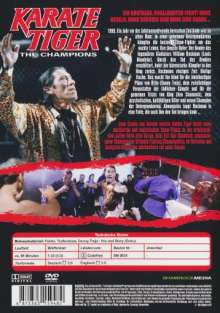 Karate Tiger - The Champions, DVD