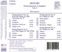 Wolfgang Amadeus Mozart (1756-1791): Streichquartette Nr.6,8,9,22, CD