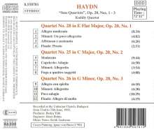 Joseph Haydn (1732-1809): Streichquartette Nr.31-33 (op.20 Nr.1-3), CD