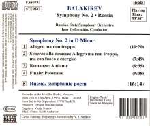 Mily Balakireff (1837-1910): Symphonie Nr.2, CD
