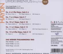 Joseph Haydn (1732-1809): Divertimenti (Streichtrios) H5 Nr.6,7,10-12, CD
