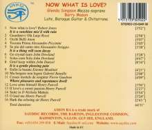 Now What is Love - Aspects of Love in the 17th Century, CD