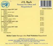Johann Sebastian Bach (1685-1750): Sonaten f.Oboe &amp; Cemb.BWV 1020,1027,, CD