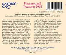 Pleasures and Treasures 2015: Saydisc 50th Anniversary Celebration, 2 CDs