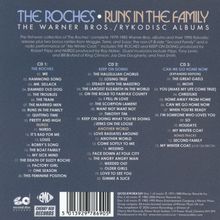 "The Roches • Runs in the Family, The Warner Bros./Rykodisc Albums; CD 1: The Roches, CD 2: Keep on Doing, CD 3: Can We Go Home Now."