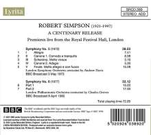 Robert Simpson (1921-1997): Symphonien Nr.5 &amp; 6, CD