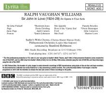 Ralph Vaughan Williams (1872-1958): Sir John in Love (Oper in 4 Akten), 2 CDs