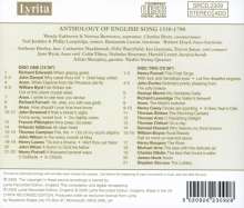 Anthology of English Song 1530-1790, 2 CDs