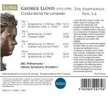 George Lloyd (1913-1998): Symphonien Nr.1-6, 4 CDs