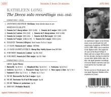 Kathleen Long - The Decca solo recordings 1941-1945, 2 CDs