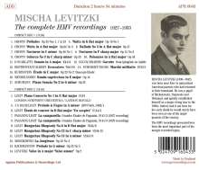 Mischa Levitzki - Complete HMV Recordings 1927-1933, 2 CDs