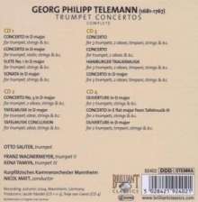 Georg Philipp Telemann (1681-1767): Sämtliche Trompetenkonzerte, 4 CDs