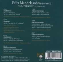 Felix Mendelssohn Bartholdy (1809-1847): Symphonien Nr.1-5, 7 CDs