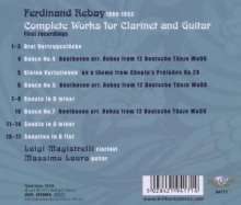 Ferdinand Rebay (1880-1953): Sämtliche Werke für Klarinette &amp; Gitarre, CD