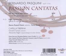 Bernardo Pasquini (1637-1710): Passionskantaten, CD