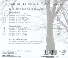 Carl Philipp Emanuel Bach (1714-1788): Sämtliche Flötensonaten, 2 CDs