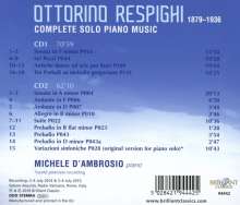 Ottorino Respighi (1879-1936): Sämtliche Klavierwerke, 2 CDs
