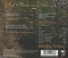 Carl Maria von Weber (1786-1826): Symphonien Nr.1 &amp; 2, 4 CDs