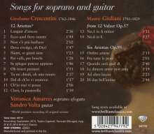 Girolamo Crescentini (1762-1846): Lieder für Sopran &amp; Gitarre, CD