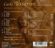 Carlo Tessarini (1690-1766): Sonaten für Violine &amp; Cembalo, CD