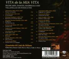Quartetto di Liuti da Milano - Vita de la Mia Vita, CD