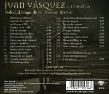 Juan Vasquez (1500-1560): Vokalmusik, CD