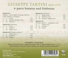 Giuseppe Tartini (1692-1770): 4-Parts Sonatas &amp; Sinfonias, CD