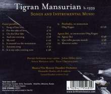 Tigran Mansurian (geb. 1939): Lieder &amp; Instrumentalstücke, CD
