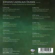 Johann Ludwig Dussek (1760-1812): Sämtliche Klaviersonaten &amp; Sonatinen, 10 CDs