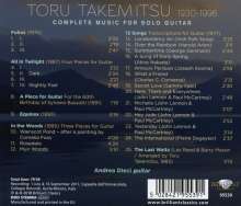 Toru Takemitsu (1930-1996): Sämtliche Gitarrenwerke, CD