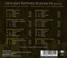 Giovanni Battista Bononcini (1670-1747): Divertimenti da Camera Nr.1-8 arrangiert für Cembalo, CD