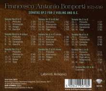 Francesco Bonporti (1672-1749): Sonate de Camera op.2 Nr.1-10 für 2 Violinen &amp; Bc, CD