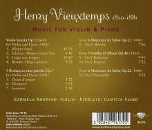 Henri Vieuxtemps (1820-1881): Werke für Violine &amp; Klavier, CD