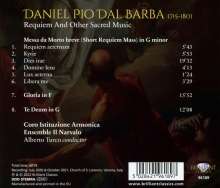 Daniel Pio Dal Barba (1715-1801): Messa da Morto breve (Requiem), CD