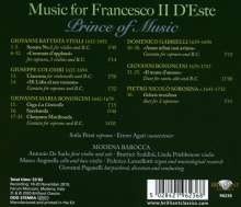 Music for Francesco Il d'Este - Prince of Music, CD