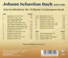 Johann Sebastian Bach (1685-1750): Klavierbüchlein für Wilhelm Friedemann Bach, 2 CDs